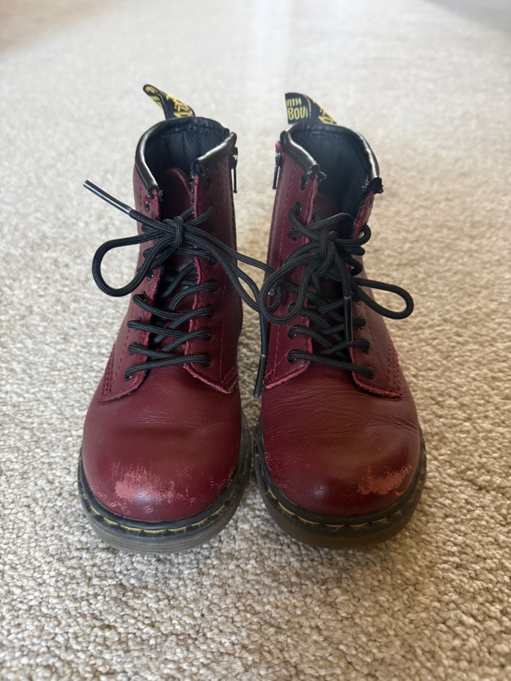 Dr. Martens Brooklee Cherry Red Softy Kids 10